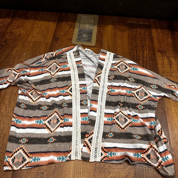 First Love Aztec Print Cardigan - Picture 1 of 3
